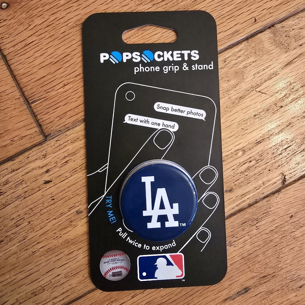 NEW MLB LA DODGERS PopSockets PopGrip Phone Grip & Stand